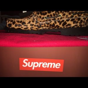 SupremexTimberland 3-eye Classic Lug Shoe Cheetah